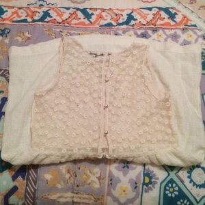 Beige Dress with Back Button Detail