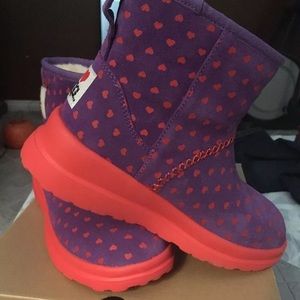 I Heart Uggs Purple boots-Sz. 5 Big Kids