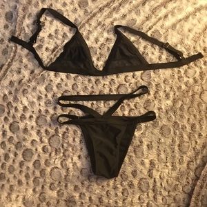 Mesh hollow out bikini