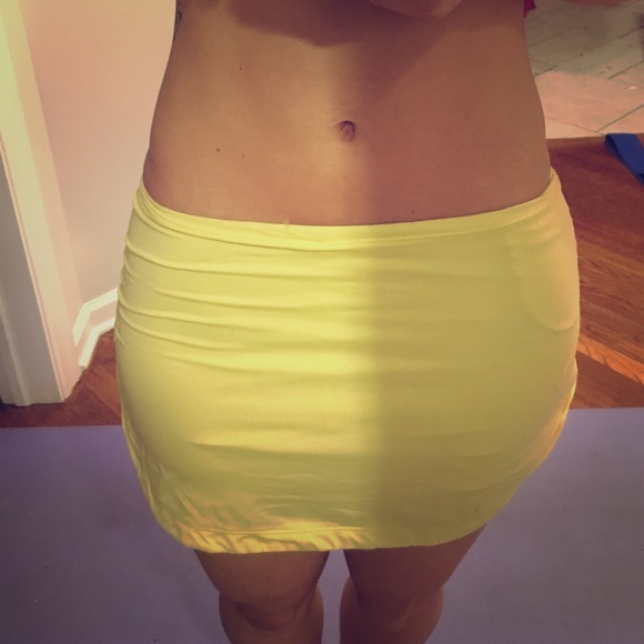 Baby Yellow Tennis/Workout Skort
