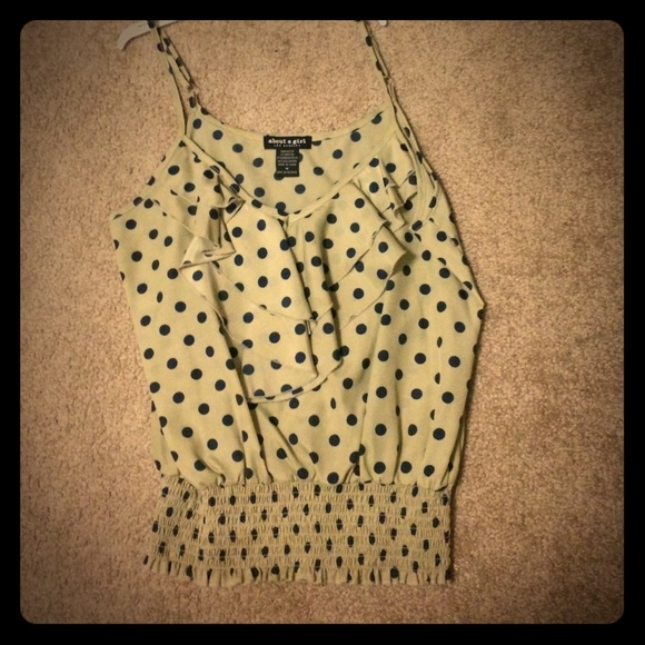 Polka dot tank top