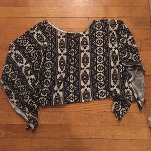 Black and white tunic