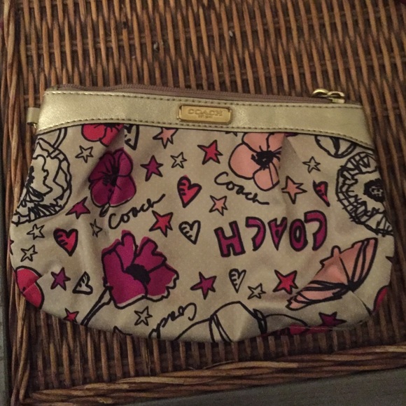 Coach Poppy collection wristlet