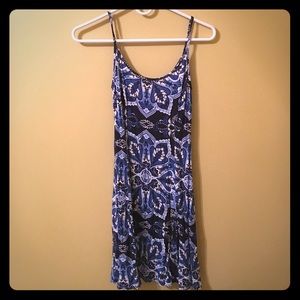 Royal Blue And White Dress