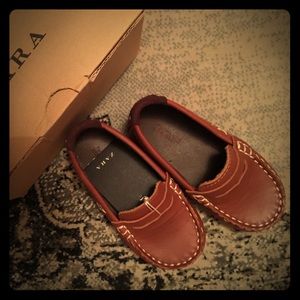 Zara infant boys loafers genuine leather