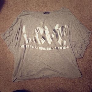 Off the shoulder short sleeve shirt - body central