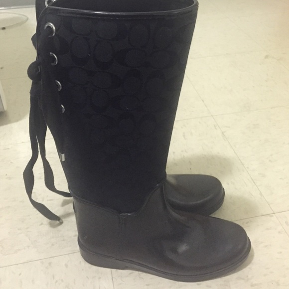 ❌ON HOLD❌reposh coach rain boots