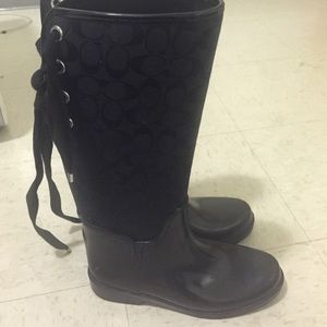 ❌ON HOLD❌reposh coach rain boots