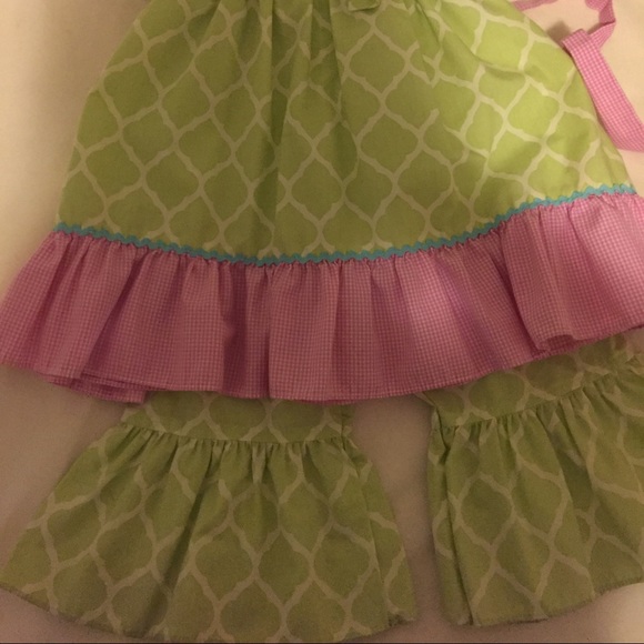 Adorable Ruffle Dress and Ruffle pants! - Picture 2 of 3