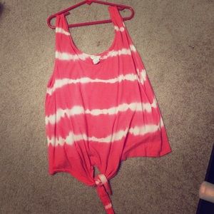 Forever 21 pink striped tank top