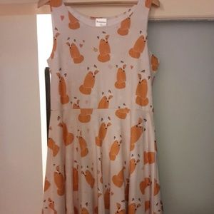 Cute Cow Cow Brand Fox Themed 2XL Dress!
