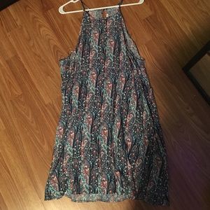 American Eagle Patterned Halter Dress