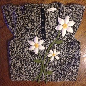 Anthropologie Sweater Daisy - Sleeping On Snow-L