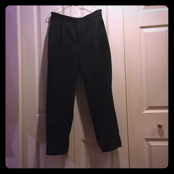Tuxedo pants satin black