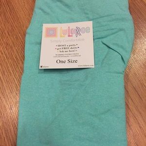 Teal One Size solid leggings