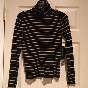 Ralph Lauren turtleneck.