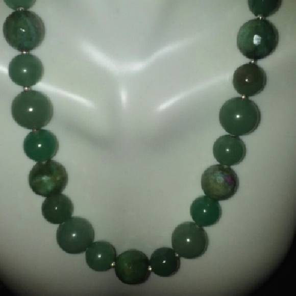 Amazonite.Aventurine.Ruby Zoisite Necklace