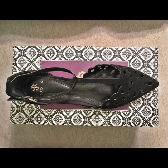 ISOLÁ Camillus Black Suede Flats