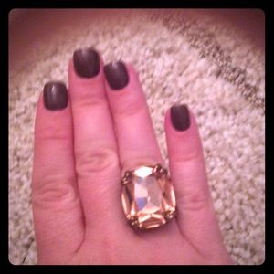 Chloe and Isabel Pink Crystal Ring