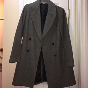 Zara Oversize Gray Winter Coat (M)