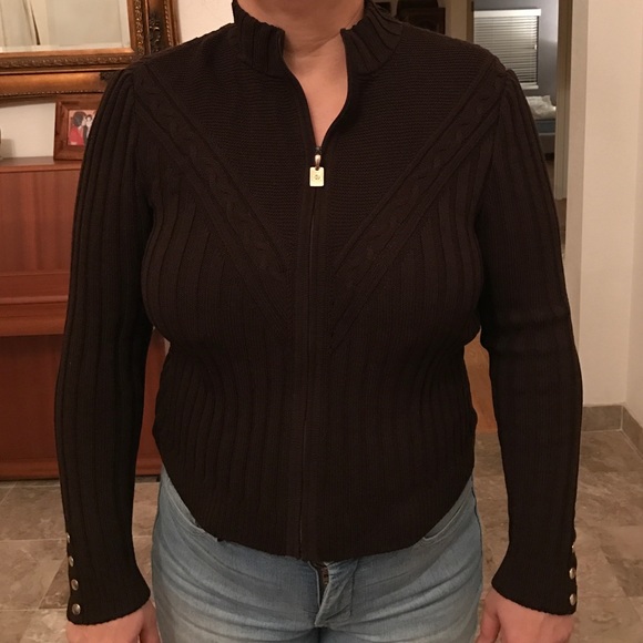 Burgundy/ brown St. John sport jacket