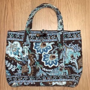 Vera Bradley Java Blue Small Toggle Tote Purse