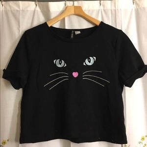 H&M Cat Crop Top