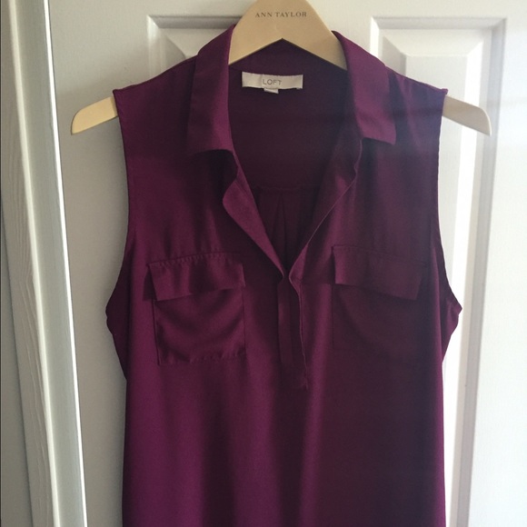 Sleeveless LOFT blouse