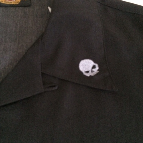 Tori Richards black Harley Davidson dress shirt - Picture 4 of 4