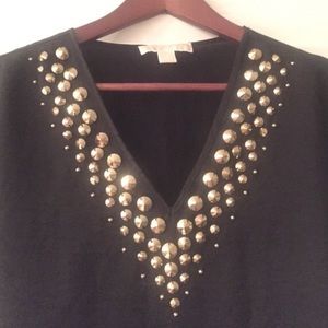 Michael Kors Gold Stutted Blouse