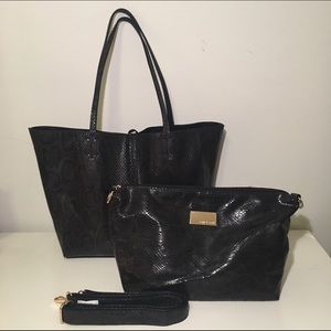 Remi & Reid 3-in-1 reversible departure tote