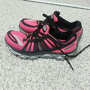 Brooks pink pure flow running shoes