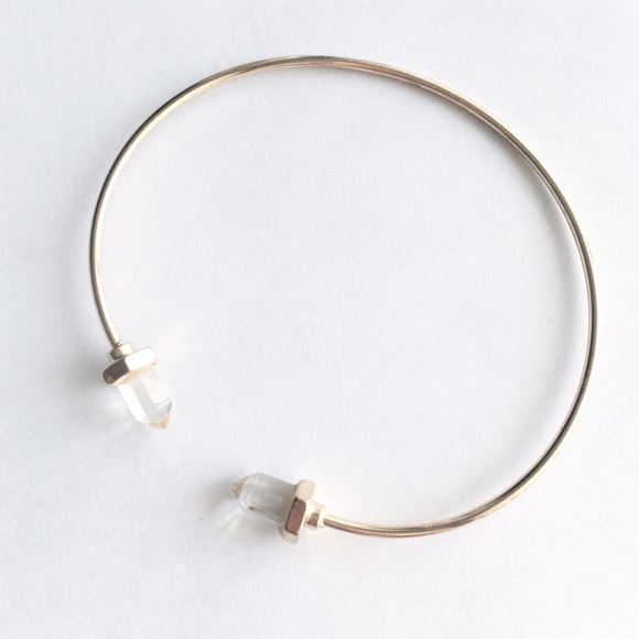 Urban Outfitters Jewelry - gold crystal cuff