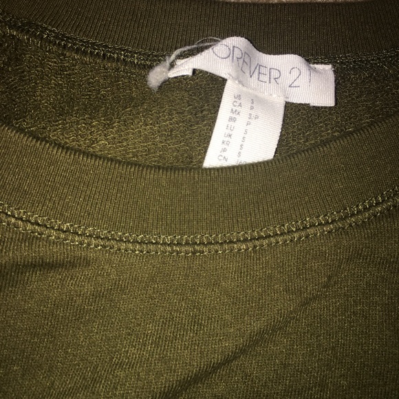 Crew neck army green - Picture 2 of 2