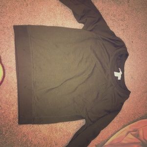 Crew neck army green