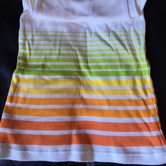 REEBOK Women's Size Small Reebok Striped Tank Top - Picture 2 of 3