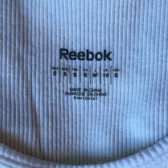 REEBOK Women's Size Small Reebok Striped Tank Top - Picture 3 of 3