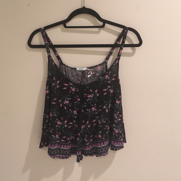 Urban outfitters black crop top