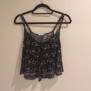 Urban outfitters black crop top