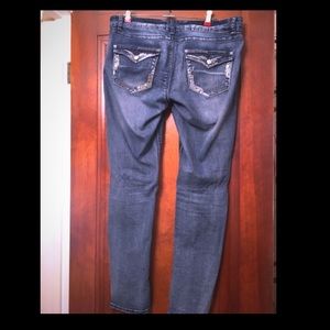Embellished skinny jeans