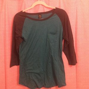 ZINE raglan baseball tee size L