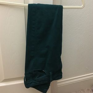 Banana Republic dark green ankle length jeans