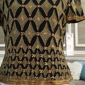 Adrianna Papell Tops - Was $30-REDUCED NWT Adrianna Papell NWT Beaded Top Adrianna Papell Tops - Was $30-REDUCED NWT Adrianna Papell NWT Beaded Top