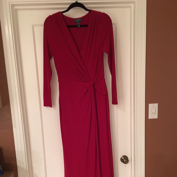 Ralph Lauren red long dress
