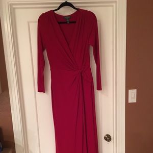 Ralph Lauren red long dress