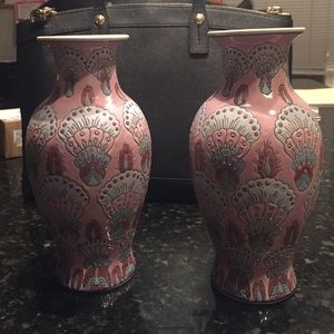 Peacock Vase Set