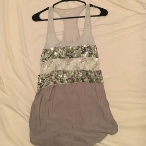 Express Sequin Tank Top