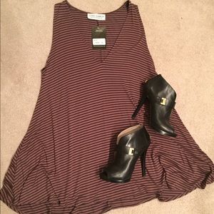 NEW  w/tags Gypsy Warrior Mini Dress Striped Large