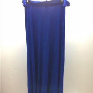 Blue maxi skirt