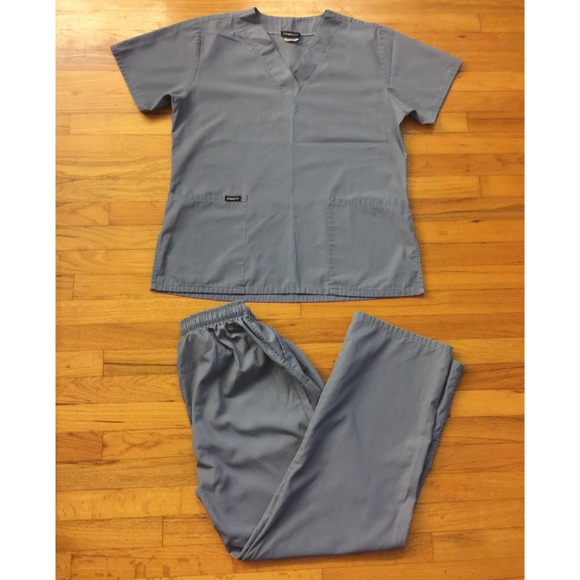 Grey blue Dynasty scrub set